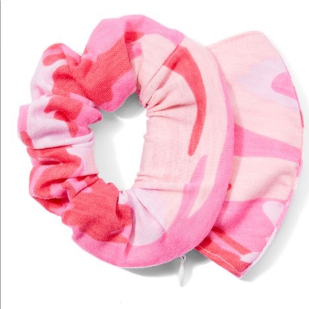 Mask and Scrunchie set. Pink camouflage children’s
